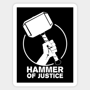 Hammer of Justice Sticker
